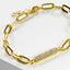 CZ Pave Bar Open Link Bracelet-Bracelets-Balara Jewelry