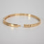 CZ Pave Bangle Bracelet - Gold or Silver