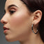 Stainless Steel Hoop Earrings 50mm - Silver or Gold