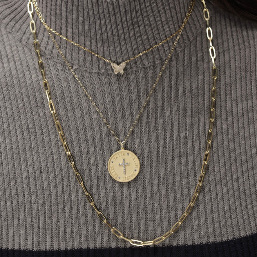 4 mm Open Link Chain Necklace 24"
