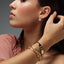 Forever Cuff Bracelet CZ Stones - Gold