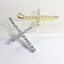 CZ Cross Charm Pendant - Gold or Silver (Large)