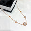 Four Leaf Clover Flower Necklace - Gold and Rose Gold