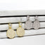 Pave CZ Disc Dangling Earrings - Gold or Silver-Earrings-Balara Jewelry