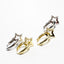 Small CZ Star Charm Huggies - Gold or Silver