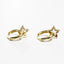 Tiny CZ Star Charm Huggies - Gold or Silver-Earrings-Balara Jewelry