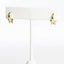 Tiny CZ Star Charm Huggies - Gold or Silver-Earrings-Balara Jewelry