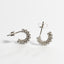 Half Circle CZ Stud Earrings-Earrings-Balara Jewelry