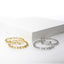 CZ Link Hoop - Gold or Silver-Earrings-Balara Jewelry