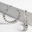 CZ Link Hoop 25mm - Gold or Silver-Earrings-Balara Jewelry