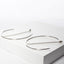 CZ Bar Hoop-Earrings-Balara Jewelry