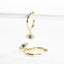 Mini Evil Eye Huggie Hoop Earrings