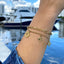 Four Leaf Clover Charms Bracelet - Gold and Silver