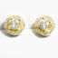 Blissful Halo Pave CZ Stud Earrings - Girls & Teens-Earrings-Balara Jewelry