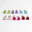 Little Enamel Heart Stud Earrings - Silver - Girls & Teens
