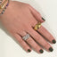 Link CZ Band Ring - Gold or Silver