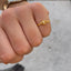CZ Evil Eye Chain Ring