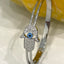 CZ Hamsa - Evil Eye Bangle Bracelet - Gold and Silver