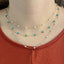 Tiny Freshwater Pearl or Turquoise Stone Choker - Gold or Silver