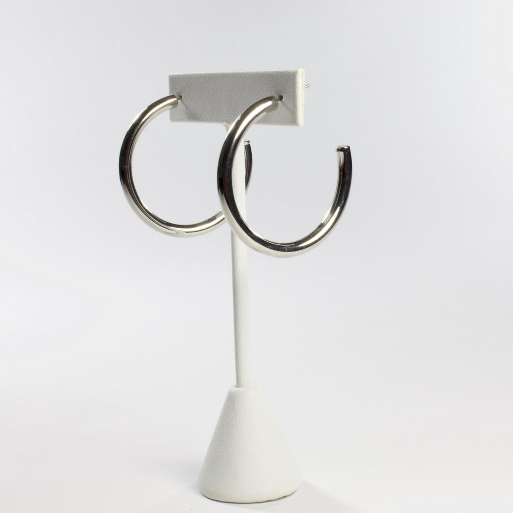 Stainless Steel Hoop Earrings 40 mm-Earrings-Balara Jewelry