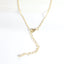 Heart and Love CZ Pendant Necklace - Gold