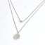 Double Layered Chain Necklace - Silver