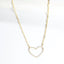 CZ Open Heart Necklace