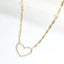 CZ Open Heart Necklace