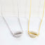 Pave Lips Pendant Necklace - Gold or Silver