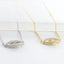 Pave Lips Pendant Necklace - Gold or Silver