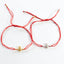 Red String Pineapple Bracelet - Gold or Silver