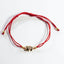 Red String Elephant Bracelet - Gold or Silver