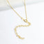 CZ Bezel/Balls Dangling Choker - Gold