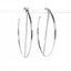 CZ Bar Hoop - Silver