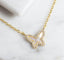 Tiny Mother of Pearl Butterfly Necklace - Gold or Silver-Necklaces-Balara Jewelry