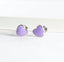 Little Enamel Heart Stud Earrings - Girls & Teens-Earrings-Balara Jewelry