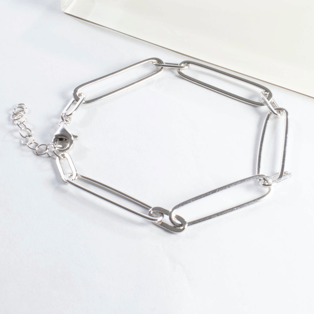Open Link Bracelet 6 1/2" - Gold or Silver