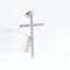 CZ Cross Charm Pendant (Small)