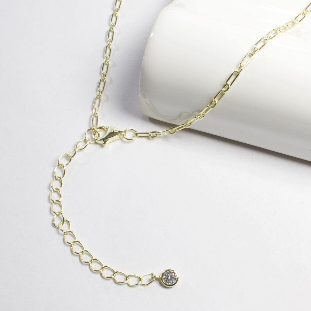 Hamsa CZ Coin Pendant Necklace-Necklaces-Balara Jewelry