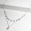 Double Chain Hamsa and CZ Layering Necklace-Necklaces-Balara Jewelry