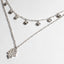Double Chain Hamsa and CZ Layering Necklace-Necklaces-Balara Jewelry