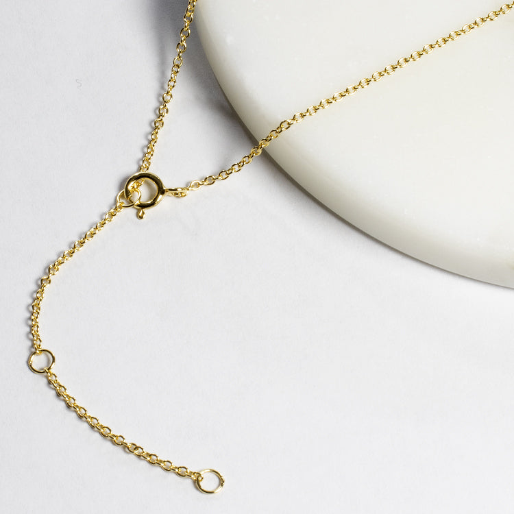 Star CZ Lariat Necklace-Necklaces-Balara Jewelry