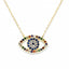 Multicolor Evil Eye Necklace-Necklaces-Balara Jewelry