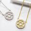 Star of David Halo Necklace - Gold or Silver-Necklaces-Balara Jewelry