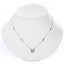 Cubic Zirconia Halo Pendant Necklace-Necklaces-Balara Jewelry