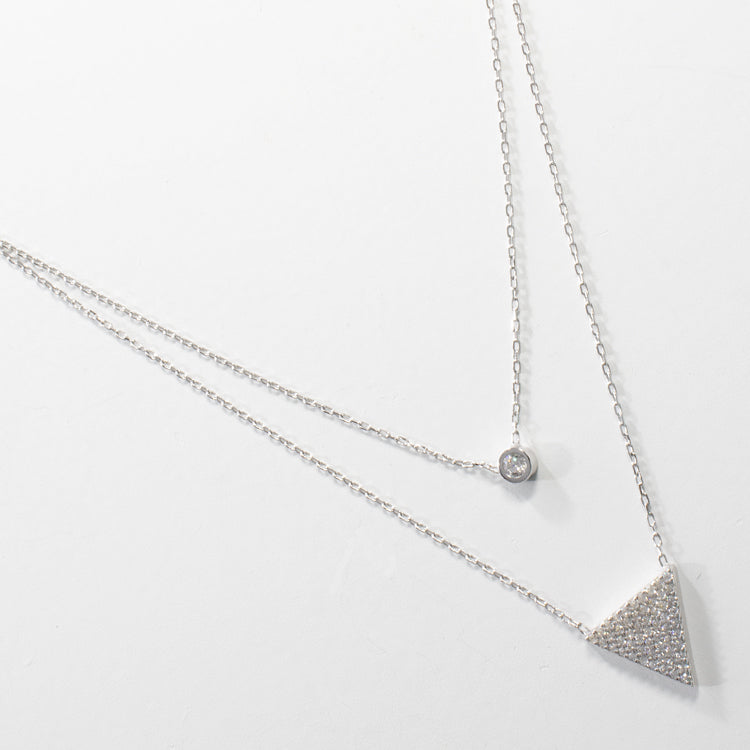 Double Chains Layering Necklace-Necklaces-Balara Jewelry