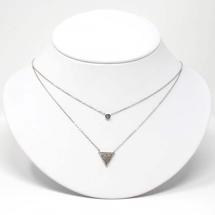 Double Chains Layering Necklace-Necklaces-Balara Jewelry