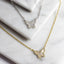 Tiny Mother of Pearl Butterfly Necklace - Gold or Silver-Necklaces-Balara Jewelry