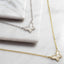 Tiny Mother of Pearl Butterfly Necklace - Gold or Silver-Necklaces-Balara Jewelry