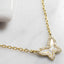 Tiny Mother of Pearl Butterfly Necklace - Gold or Silver-Necklaces-Balara Jewelry